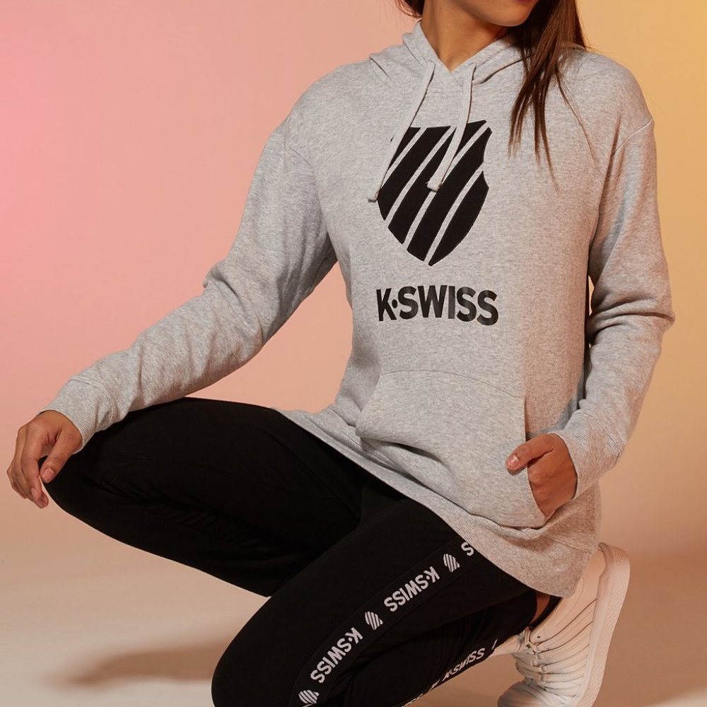 Heather Gray K-Swiss Hoodie